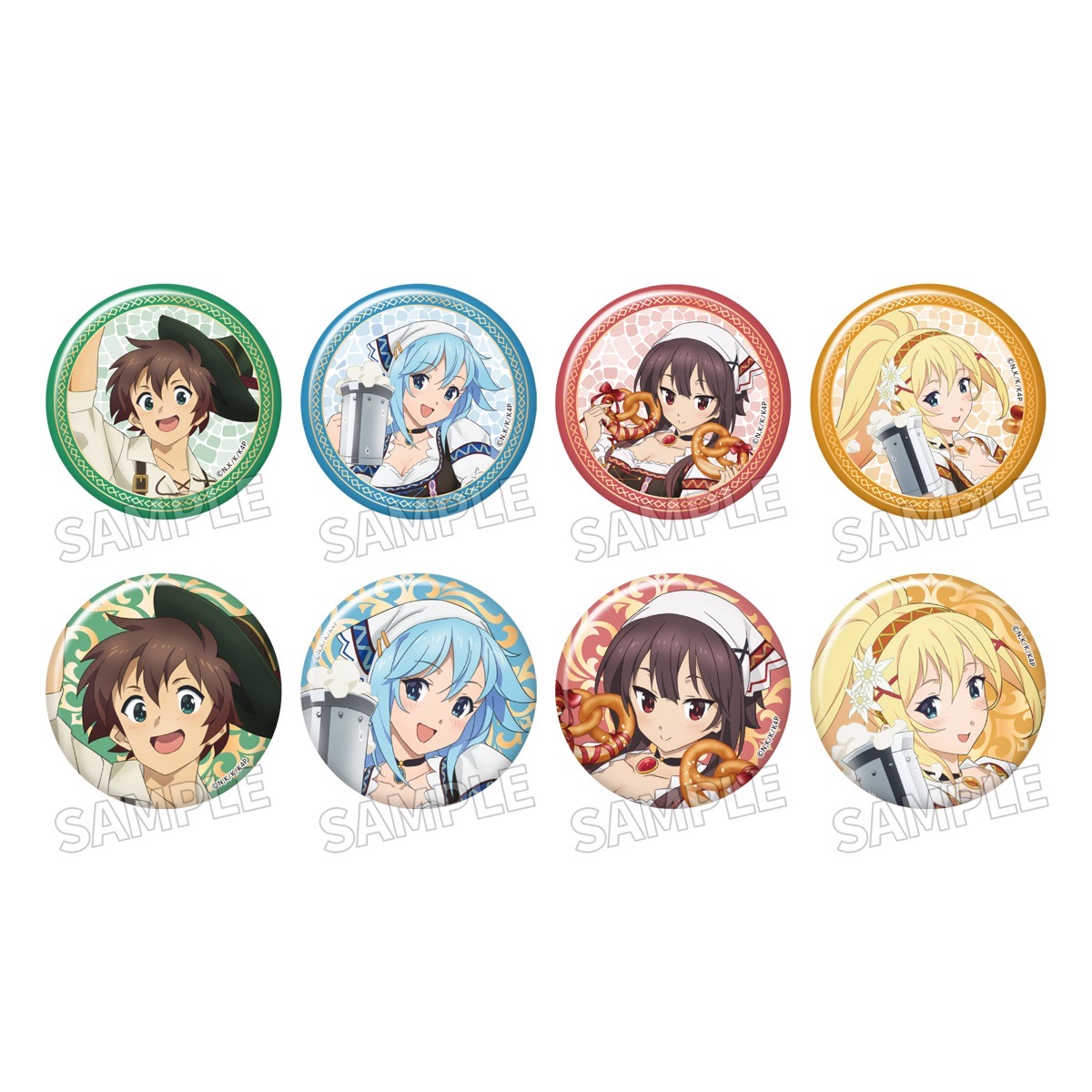 アニメ「この素晴らしい世界に祝福を！」トレーディングきらきら缶バッジ Cheerful ver.